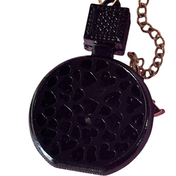 Pearl Luxury Keychain Crystal Perfume Bottle Pendant Car Wallet Handbag Key Ring - Picture 9 of 9